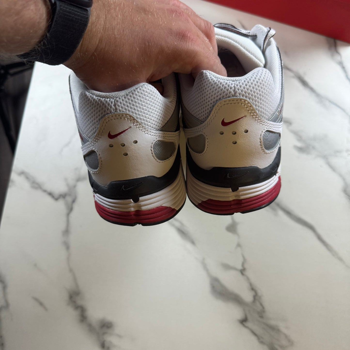 Nike P6000 White/Varisty Red