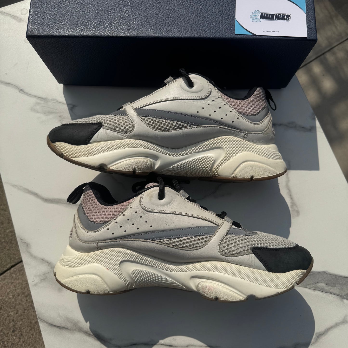 Dior b22 Grey/White/Pink