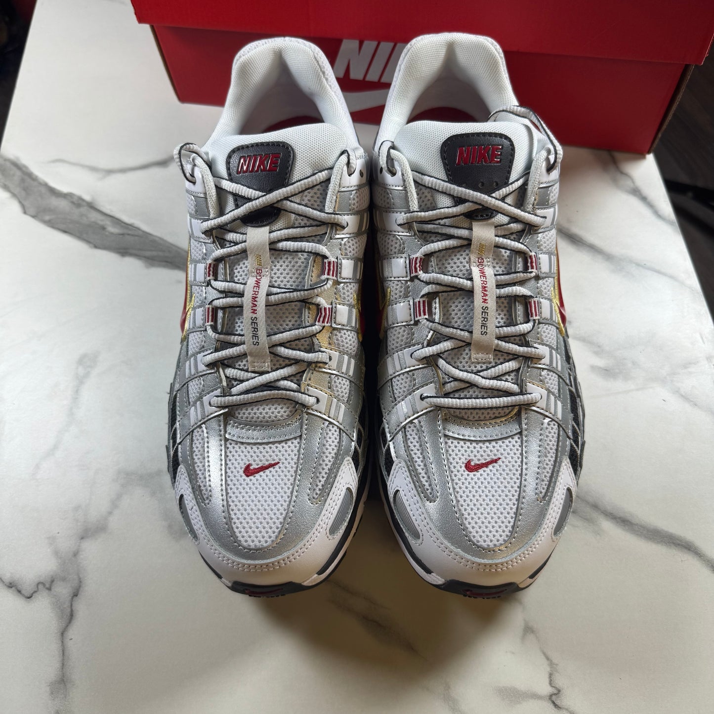 Nike P6000 White/Varisty Red