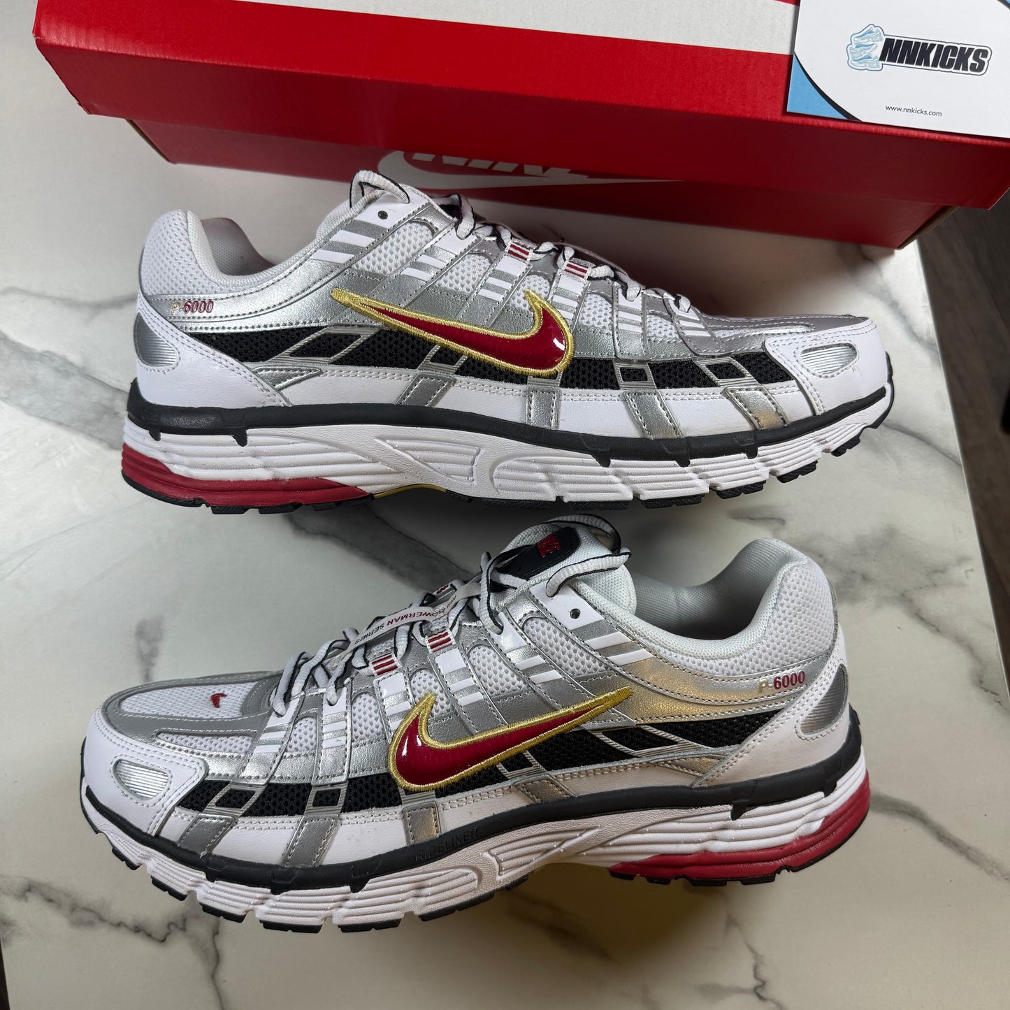 Nike P6000 White/Varisty Red