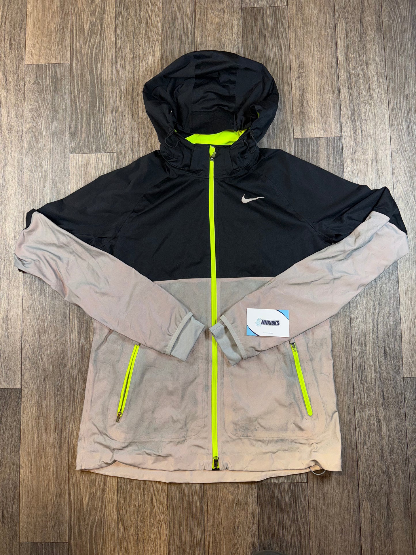 Neon reflective dri fit jacket