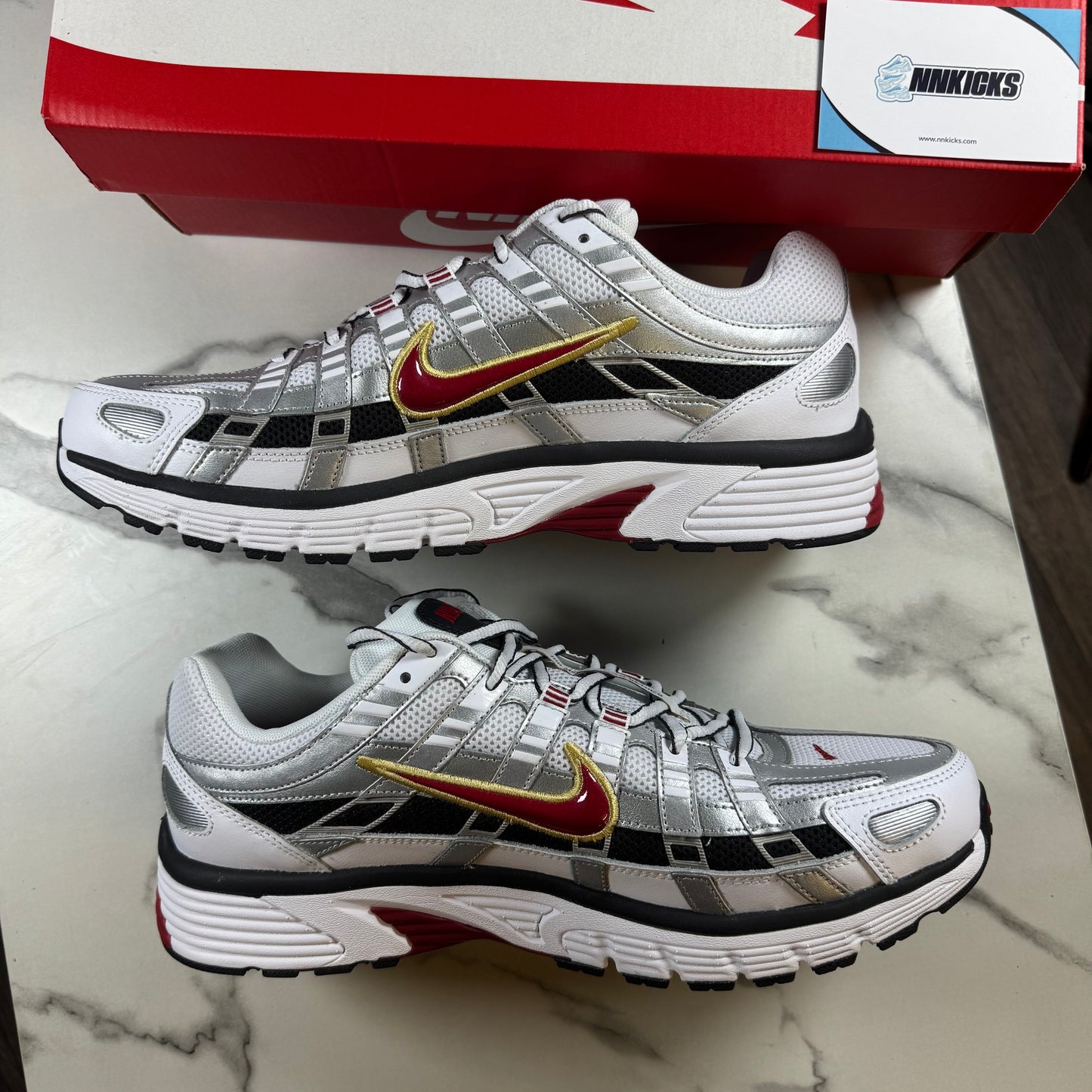 Nike P6000 White/Varisty Red