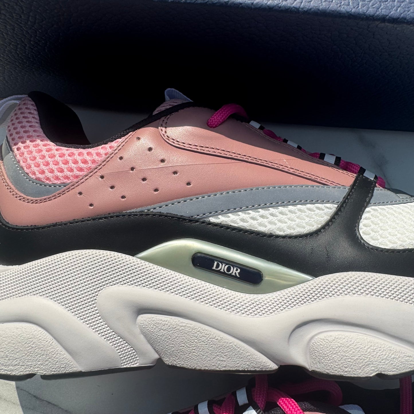Dior b22 Salmon pink / White