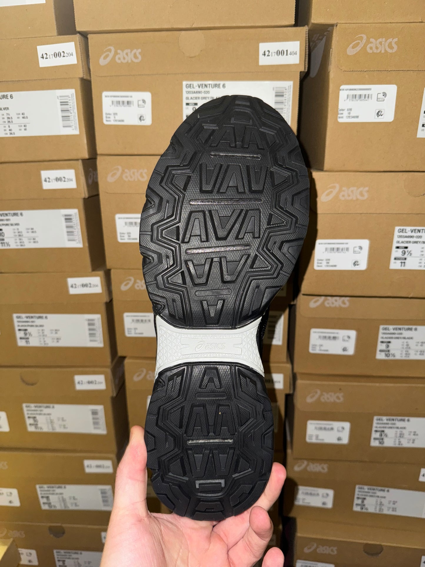 ASICS gel venture 6 black/pure-silver