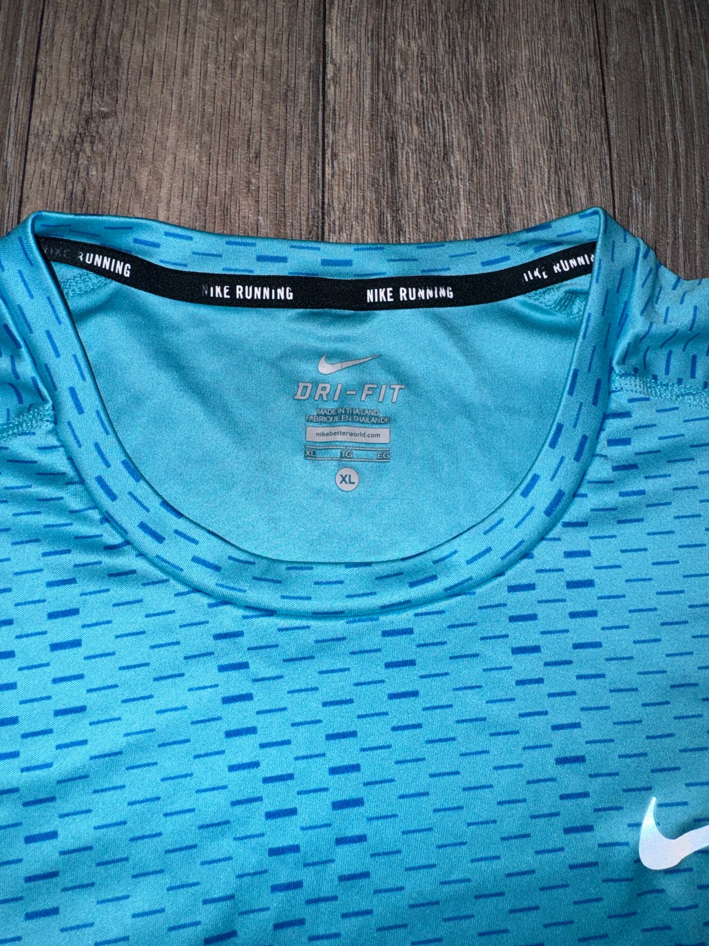 Nike Baby blue digital dri fit t shirt