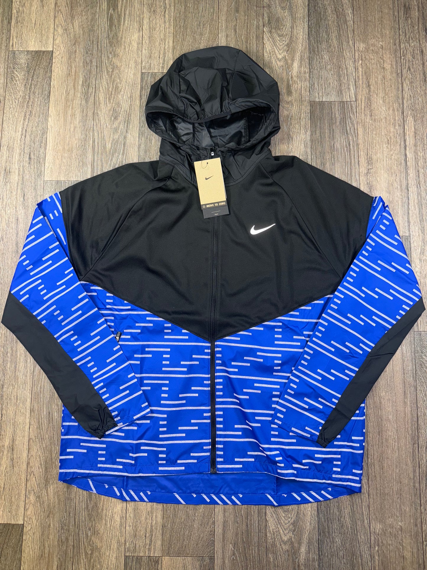 Blue run division windbreaker