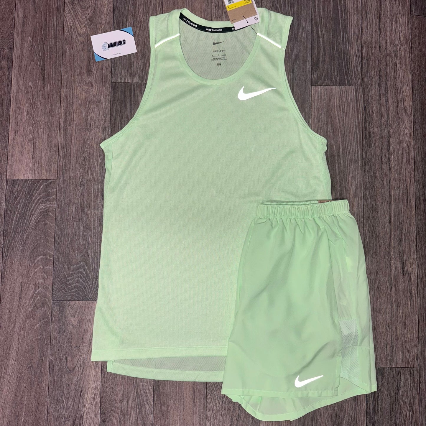 Nike Miler Vest 1.0 Vapor Green / Vapor Green Challengers 5”