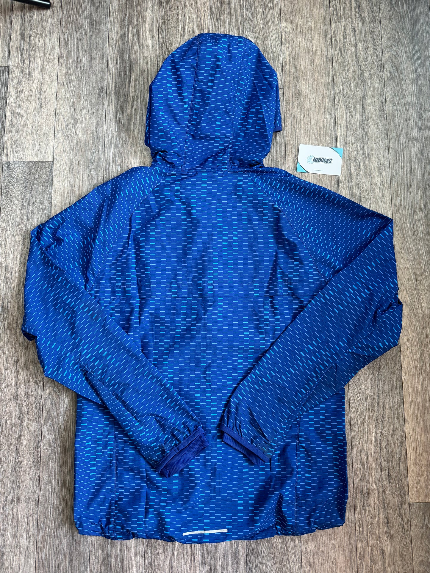 Blue digi windbreaker