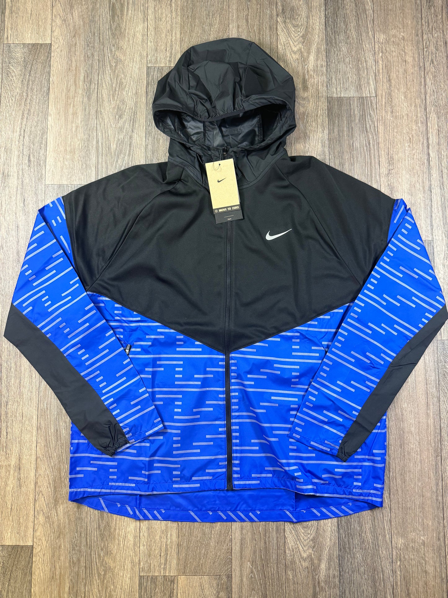 Blue run division windbreaker