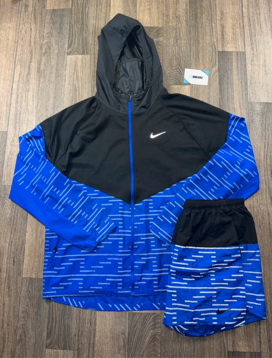 Nike blue running division set
