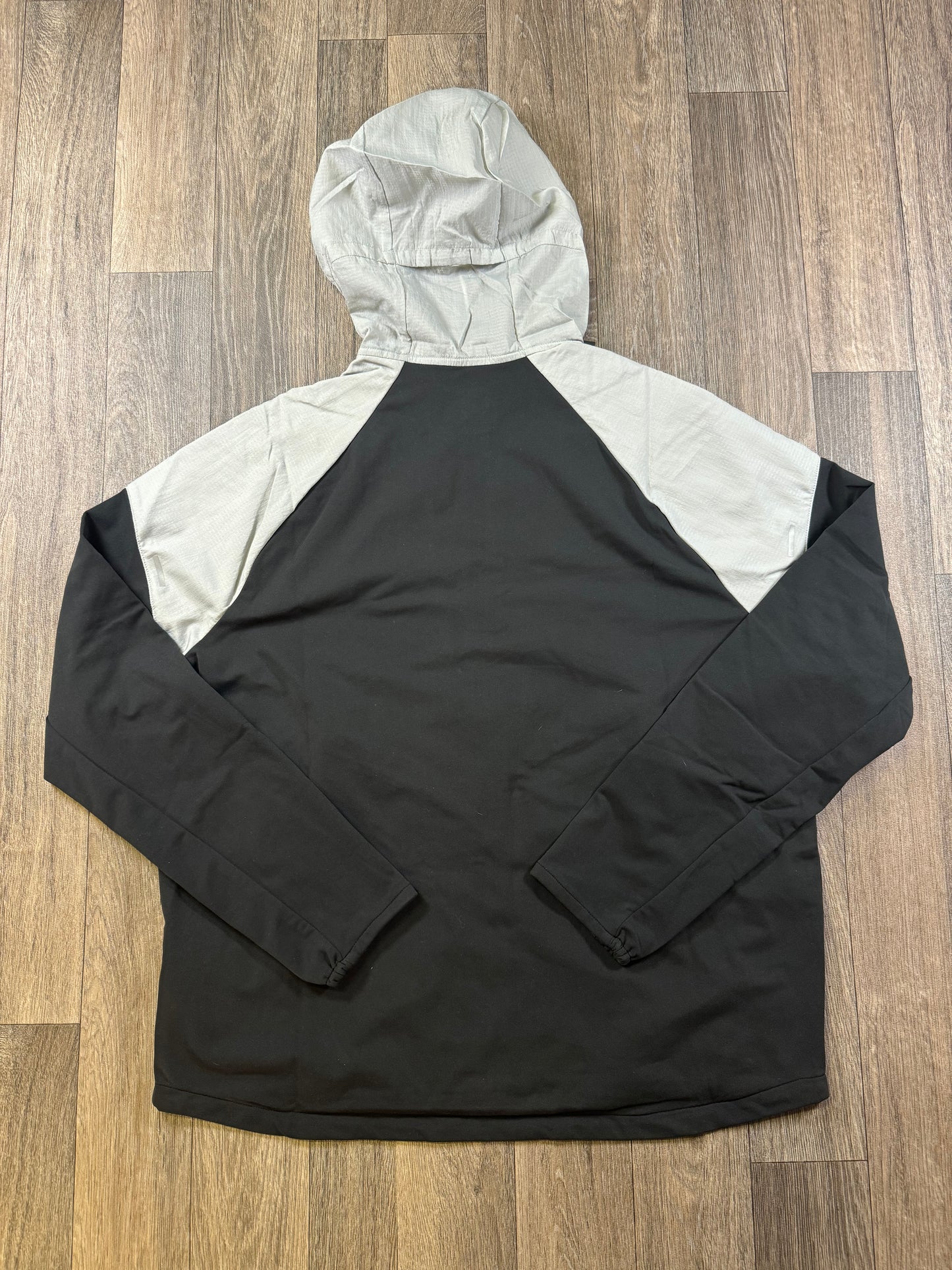 Grey/Neon zip windbreaker