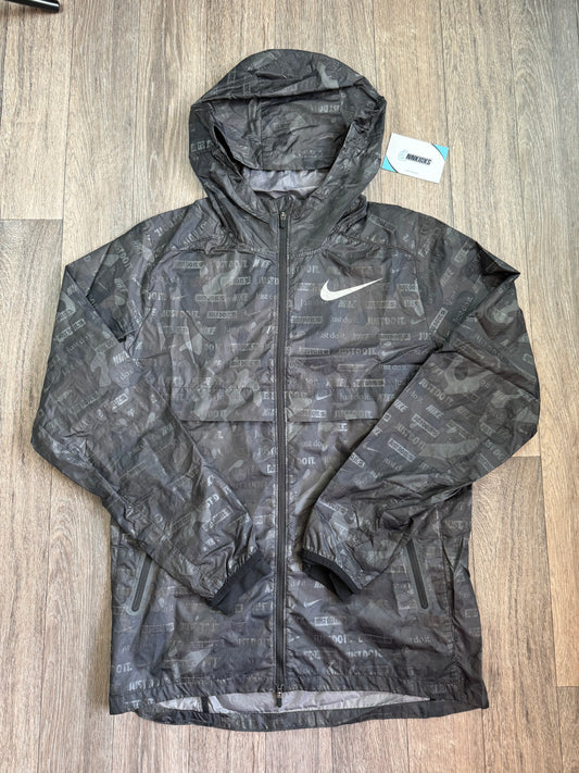 Black just do it windbreaker