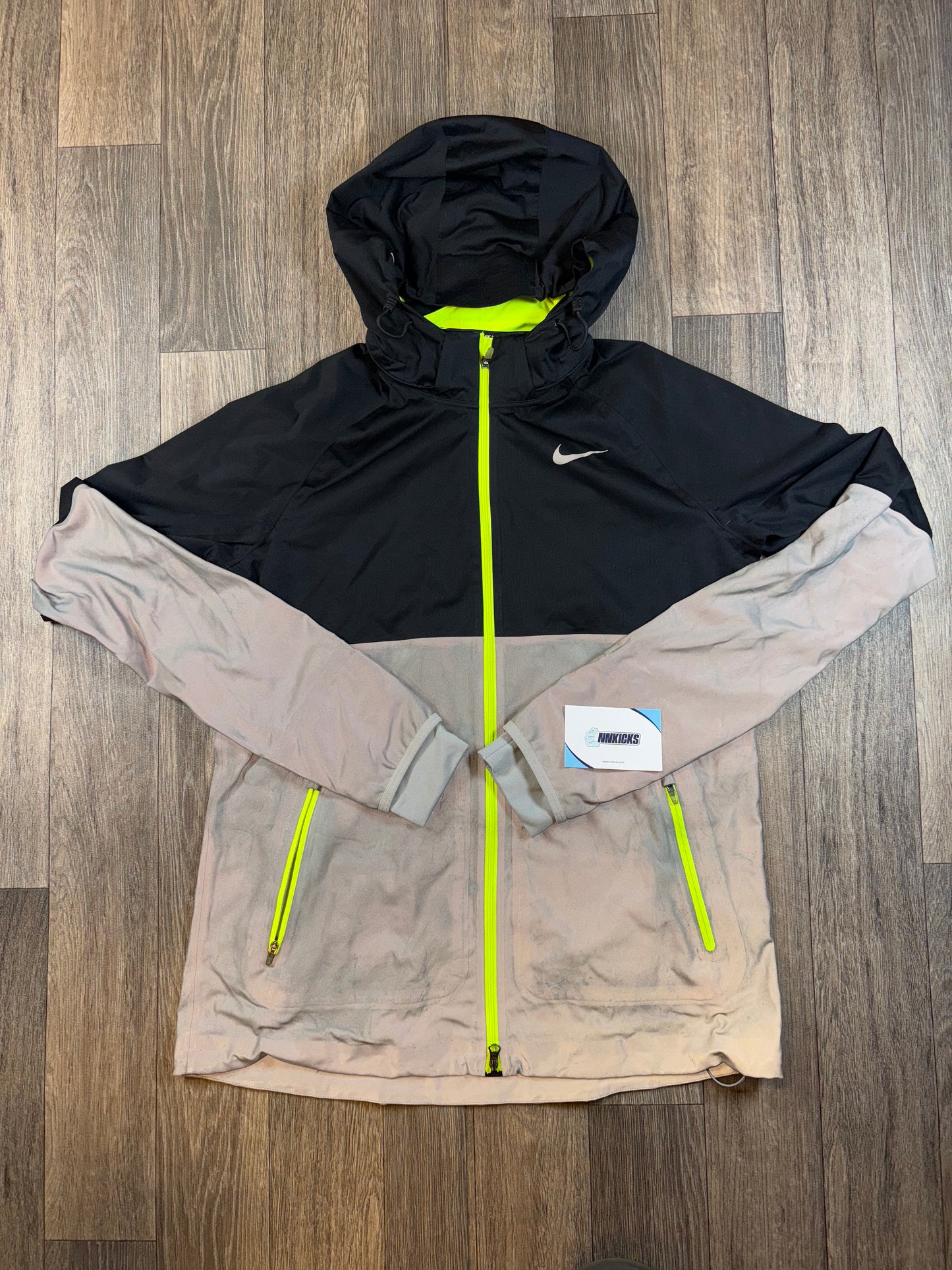 Neon reflective dri fit jacket