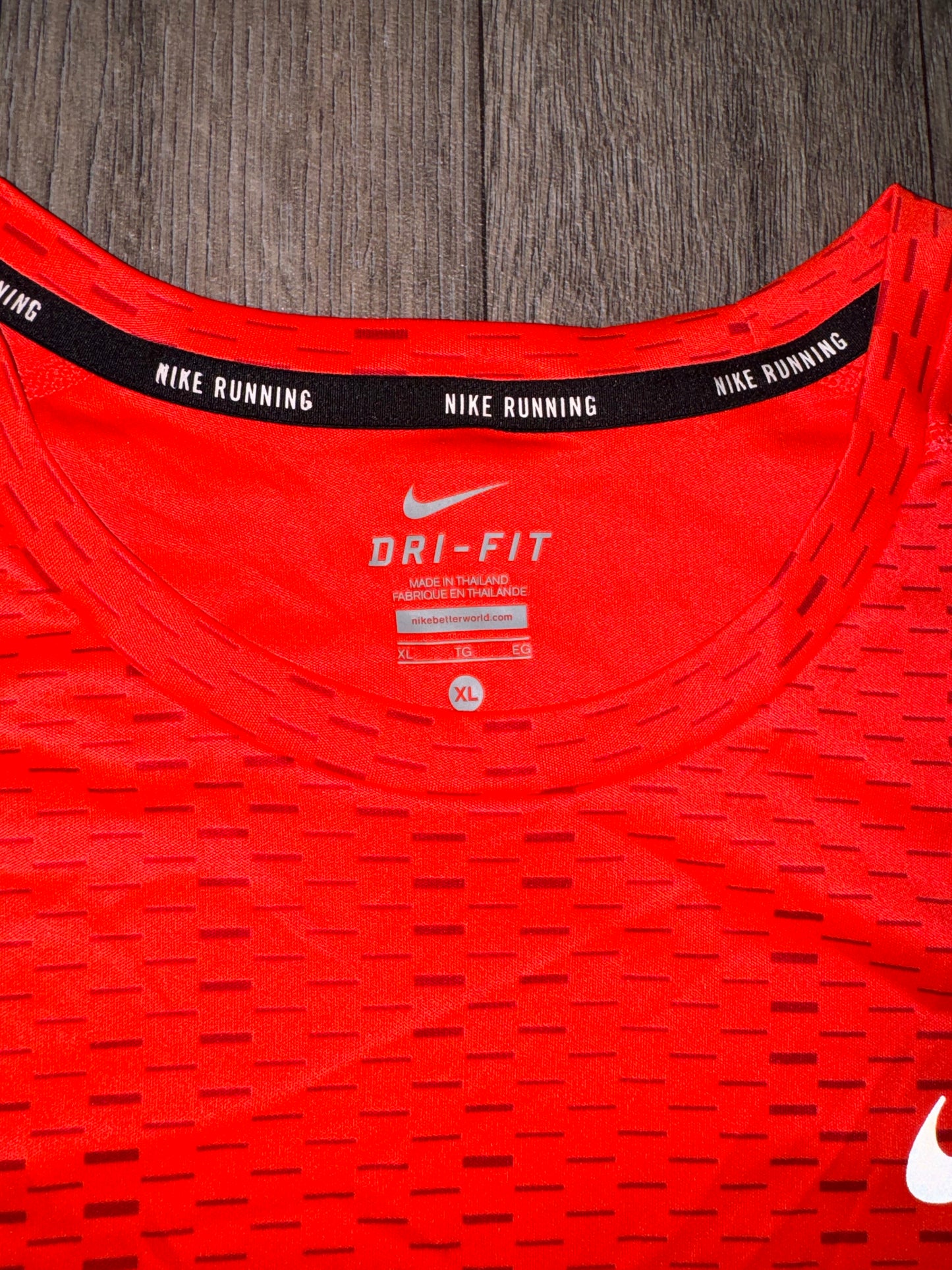 Red digital dri fit T-shirt