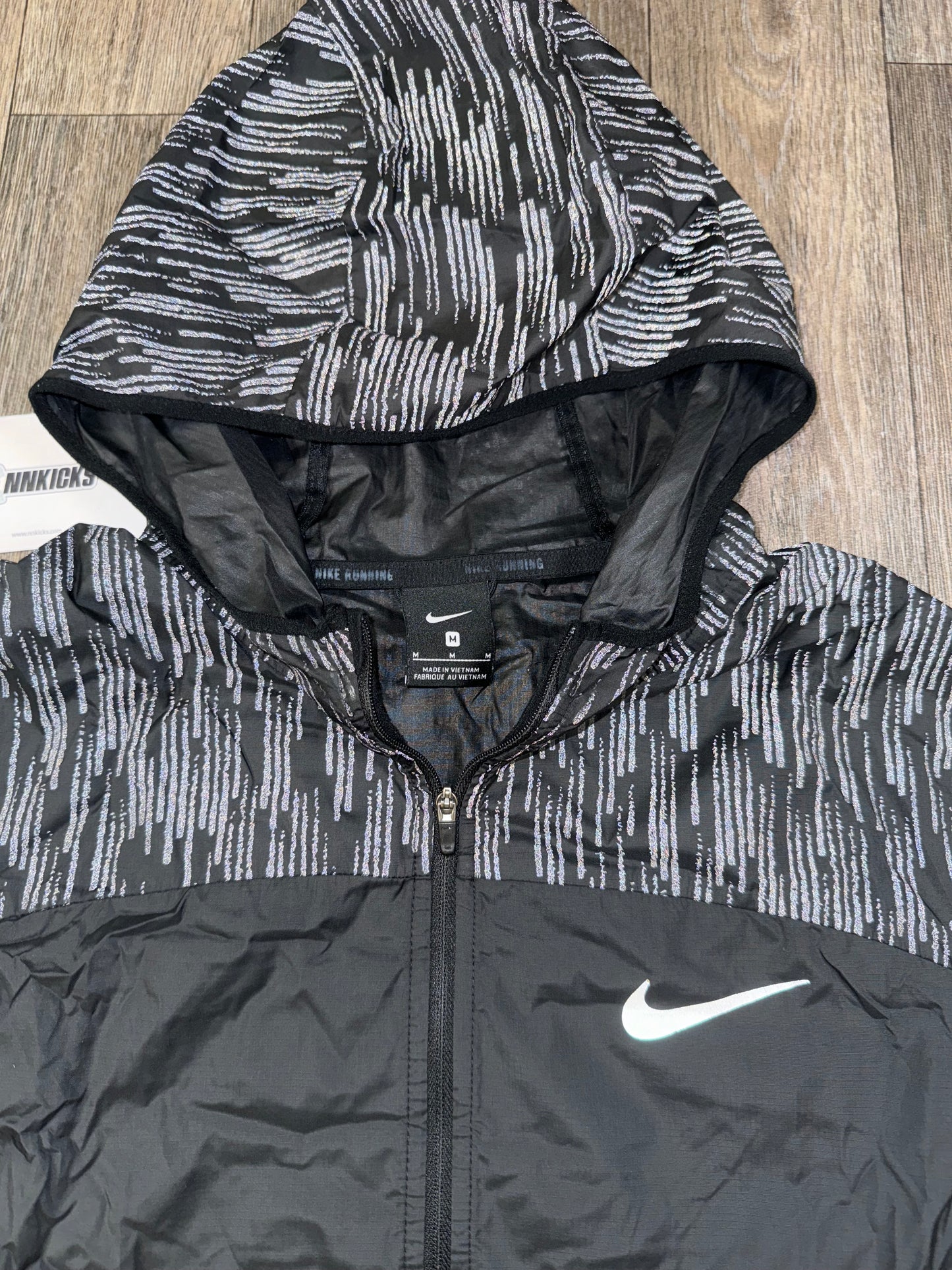 Reflective zebra windbreaker