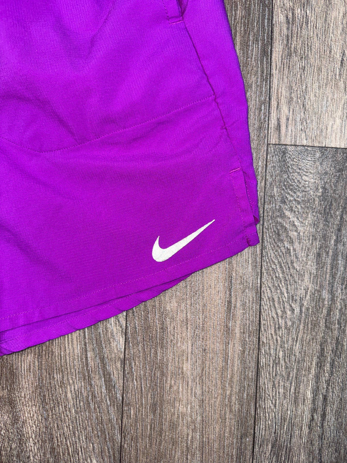 Purple dri fit shorts