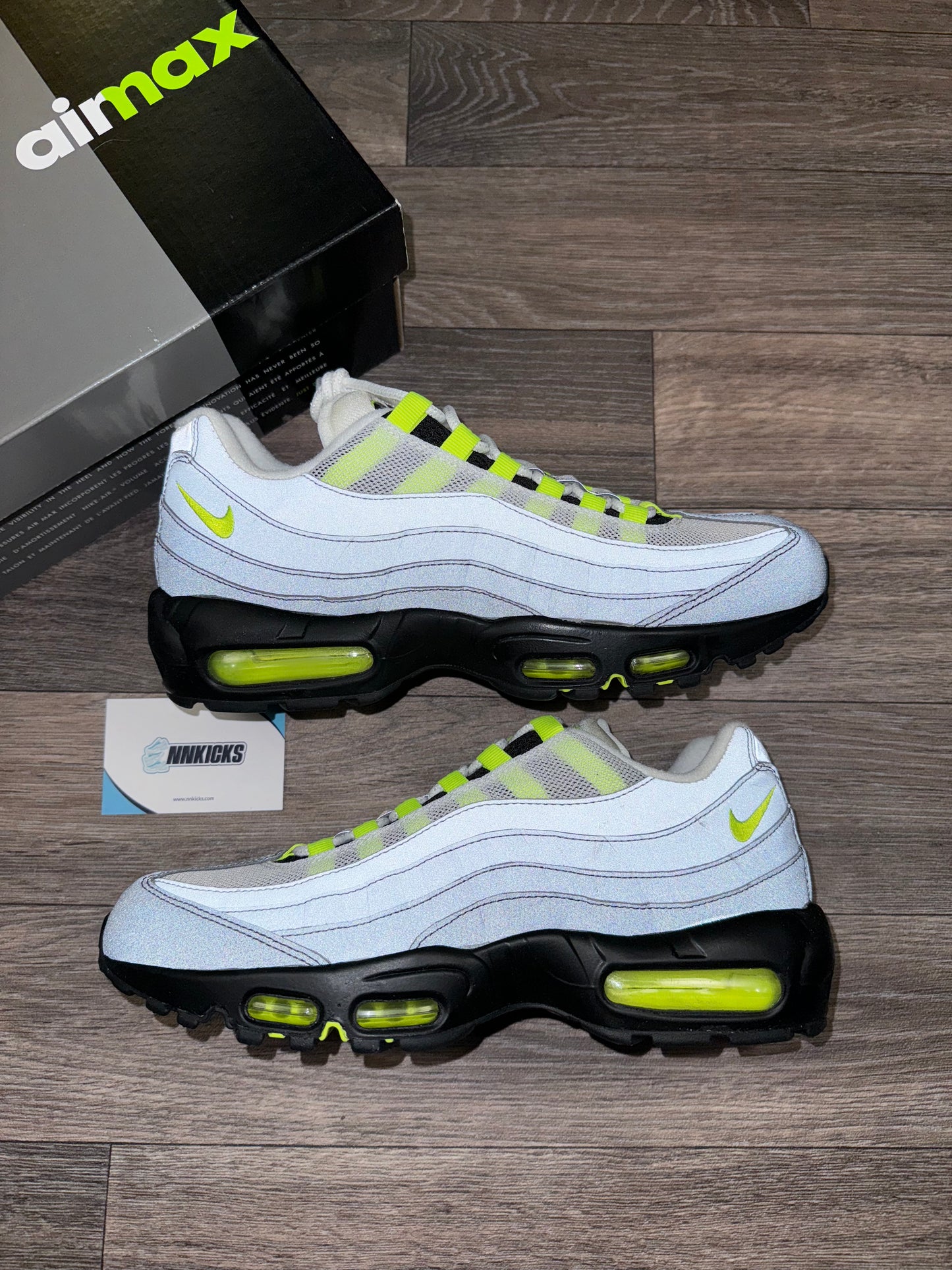 Air max 95 reflective neon