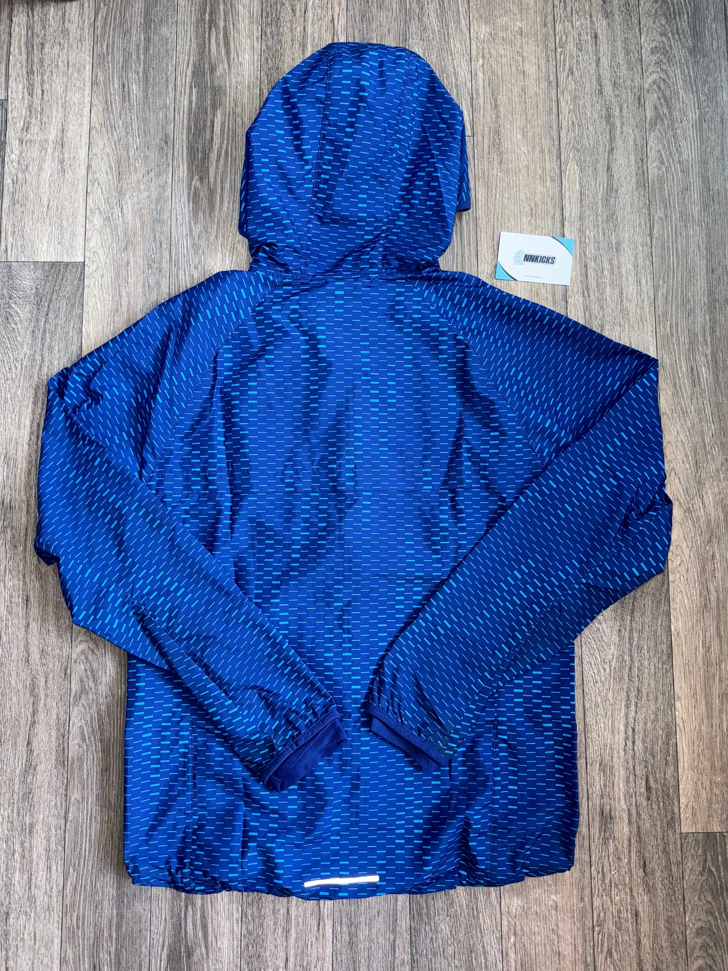 Blue digi windbreaker