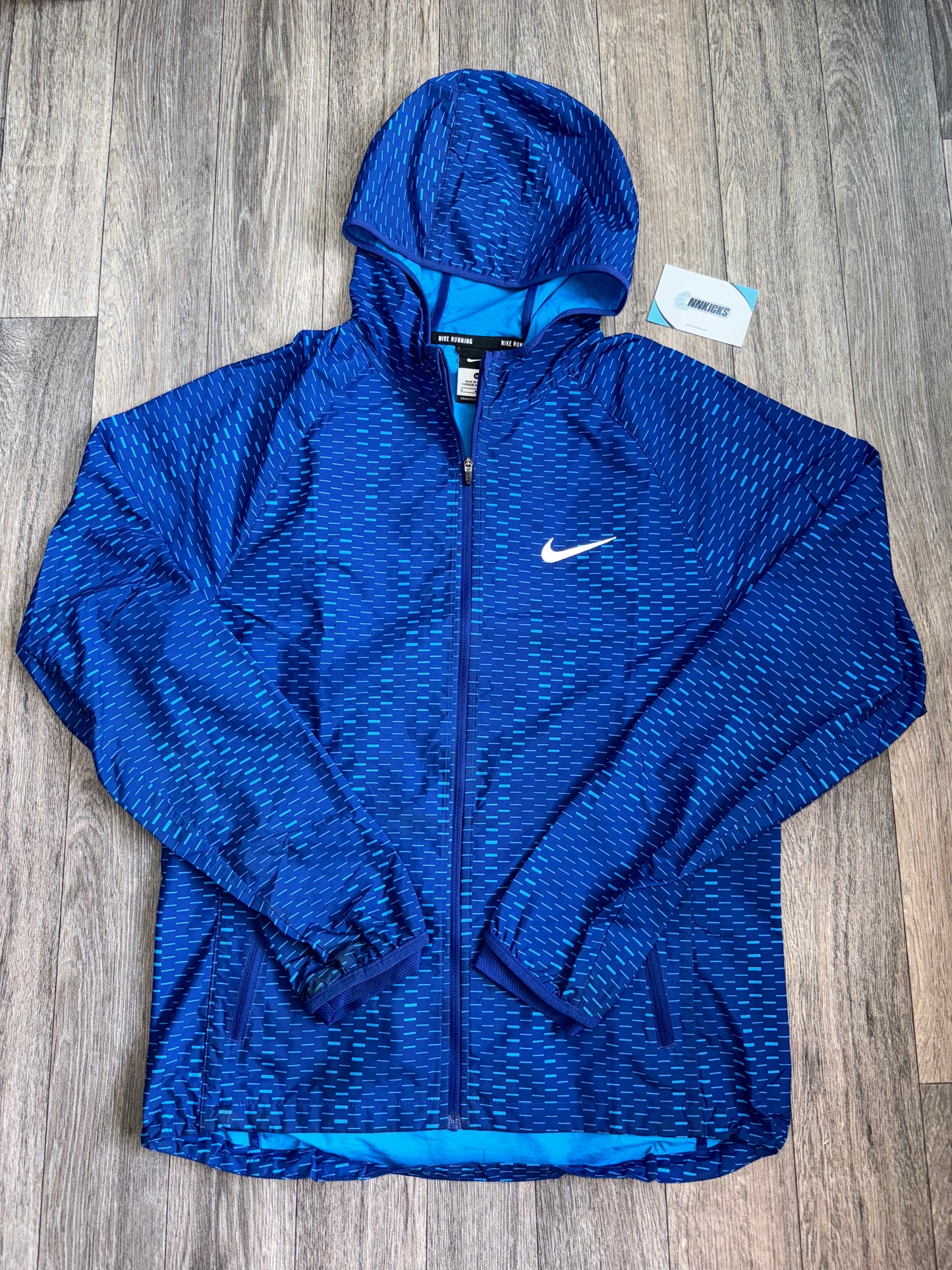 Blue digi windbreaker