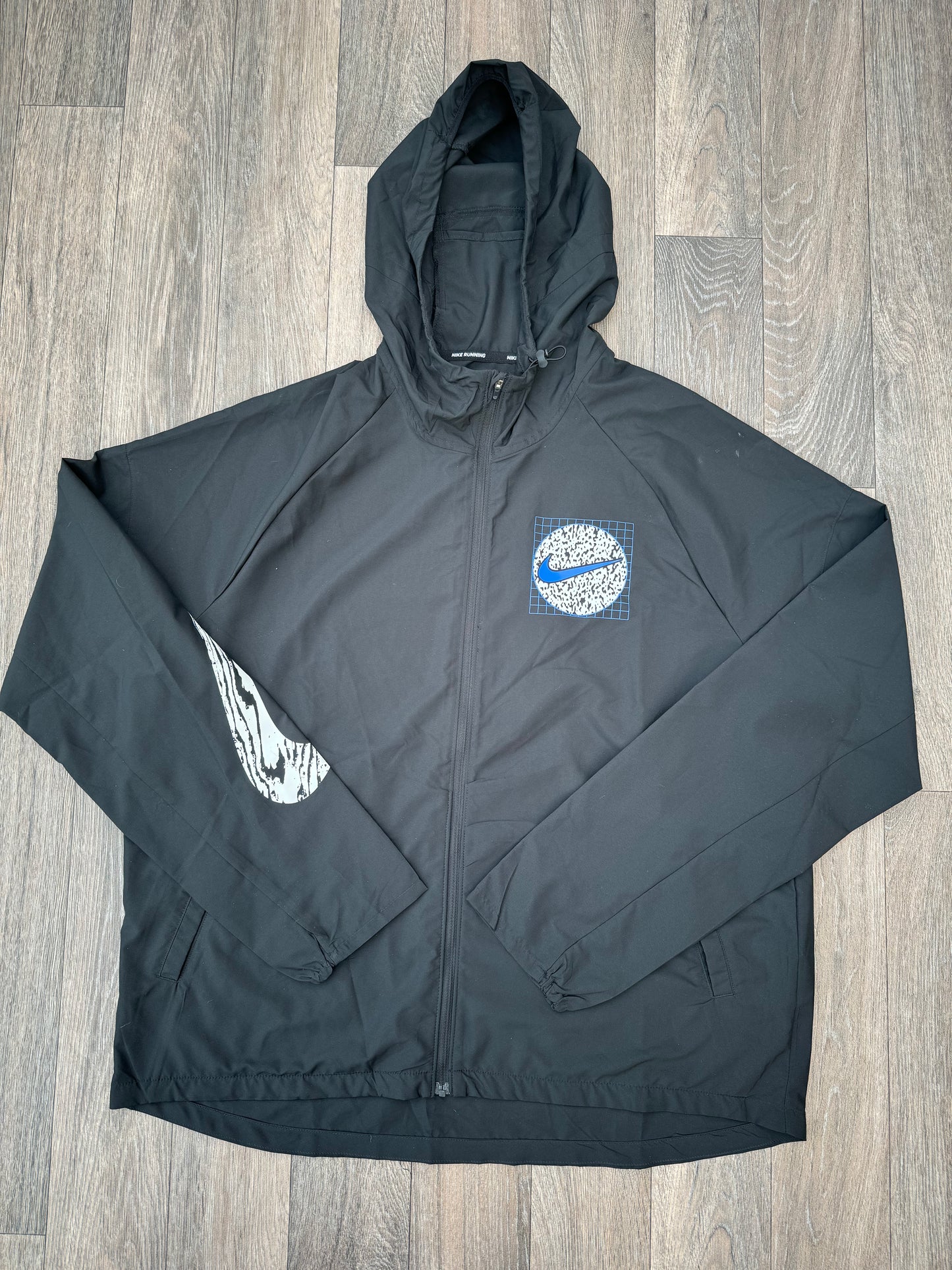 Black Swoosh Festival Windbreaker